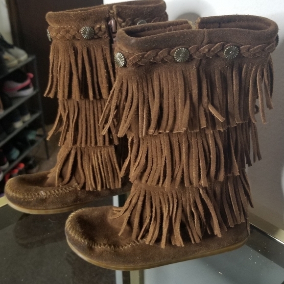 Minnetonka Moccasins size 12 children size - Picture 4 of 9